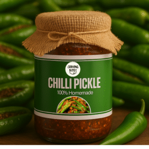 Homemade Bharwa Green Mirchi