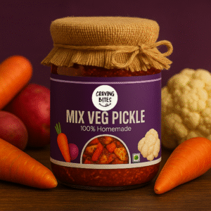 Homemade Mix Veg Pickle - Gobi + Shalgam + Gajar