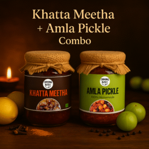 Homemade Amla  + Khatta Meetha Pickle Combo Pack(500gm Each)